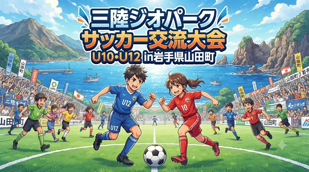 【8月1日(土)・2日(日)】三陸ジオパーク サッカー交流大会in岩手県山田町